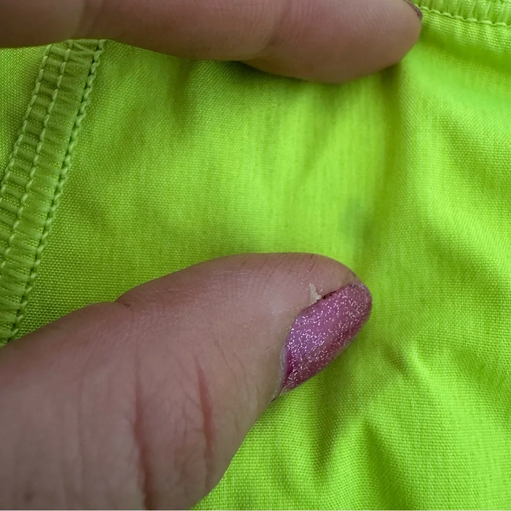 Lululemon Speed Up Shorts Neon Yellow | Running Active Gym Athletic 6 - Picture 8 of 8